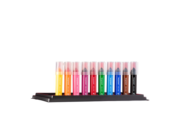 Bruynzeel Estuche de 10 rotuladores Kids punta extra gruesa